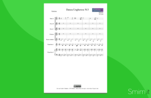 Brahms - Danza Ungherese n.5 - Partitura per orchestra scolastica