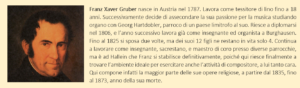 Breve biografia di Franz Xaver Gruber