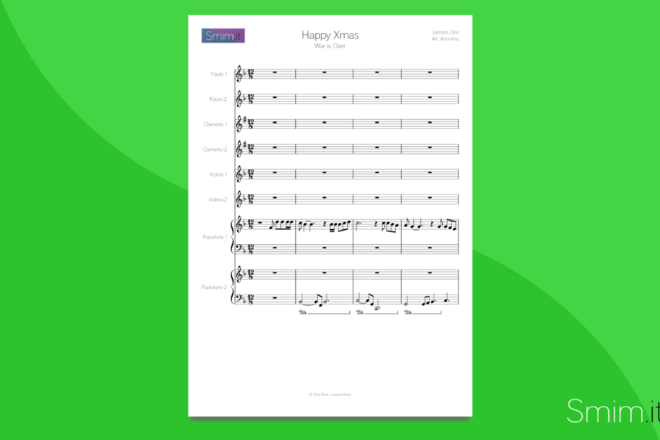 Happy Xmas - partitura per orchestra scolastica