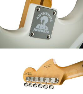 Firma e serigrafia Jimi Hendrix Stratocaster