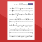 it ain't necessarily so - spartito per tromba e percussioni