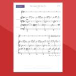 My Heart Will Go On - spartito gratis per violino e pianoforte 4 mani