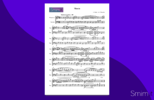 Marcia in Re Maggiore di Bach - spartito per vibrafono e marimba
