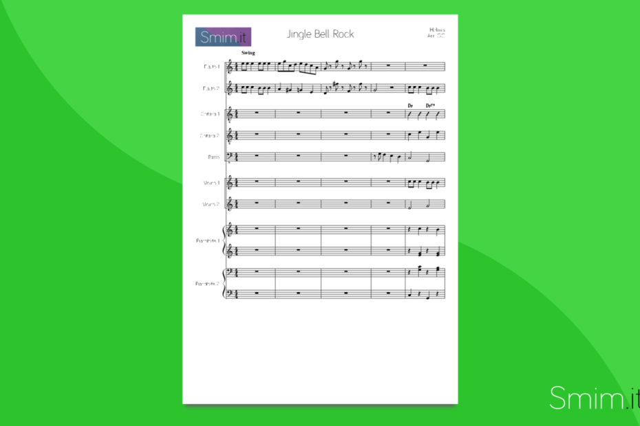 jingle bell rock - partitura gratis per orchestra scolastica