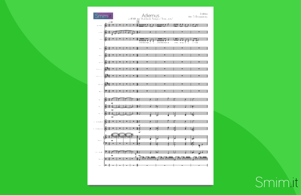Adiemus - Partitura per Orchestra Scolastica