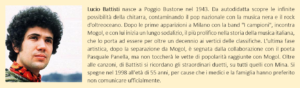 Battisti, Lucio - Biografia Breve