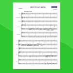 Nell'Antro del Re della Montagna | Partitura gratis per Orchestra Scolastica