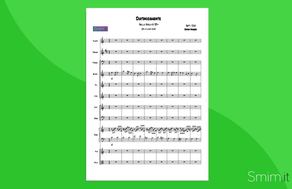 diatonicamente (maugeri) | partitura gratis per orchestra scolastica