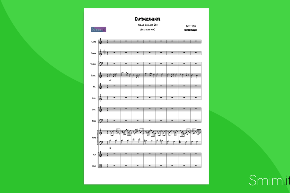 diatonicamente (maugeri) | partitura gratis per orchestra scolastica
