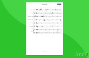 minuetto in sol di bach - partitura gratis per orchestra di scuola media ad indirizzo musicale smim