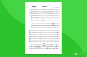 bella ciao | partitura gratis per orchestra scolastica smim