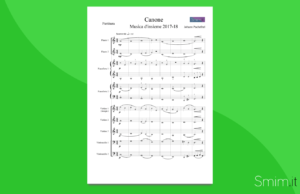 canone di pachelbel - partitura gratis per orchestra di scuola media ad indirizzo musicale