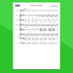 il trono di spade | partitura per orchestra di scuola media ad indirizzo musicale