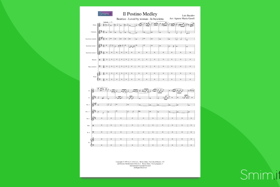 il postino | partitura per orchestra scolastica