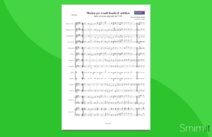haendel: musica per i reali fuochi d'artificio | partitura gratis per orchestra scolastica