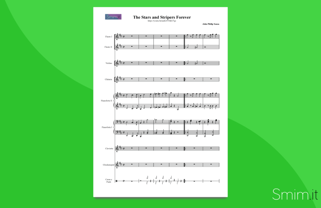 stars and stripes forever | partitura gratis per orchestra scolastica