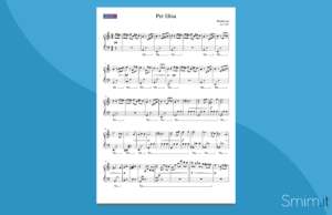 Per Elisa | spartito gratis per pianoforte facile