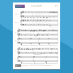nuvole bianche | spartito per pianoforte a 4 mani