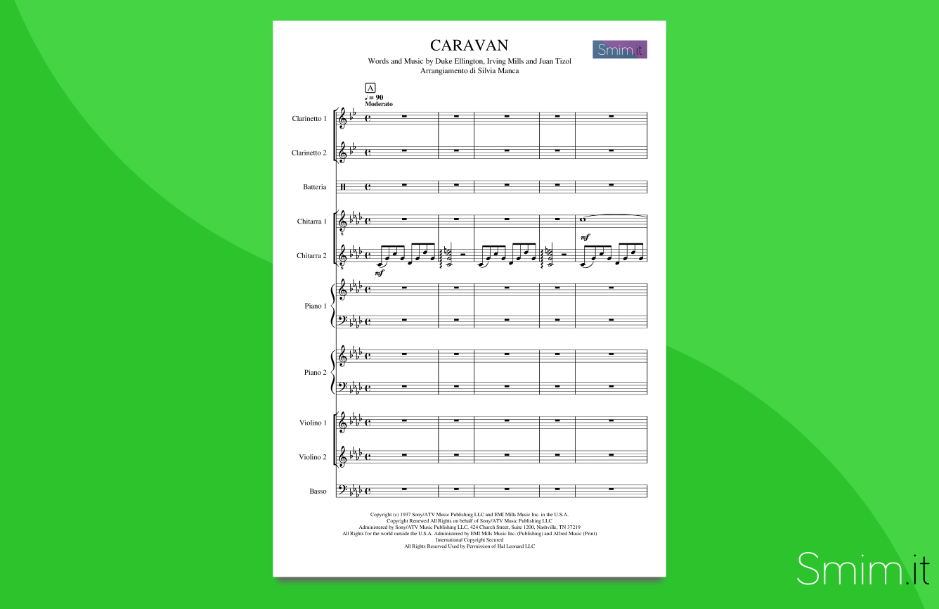 caravan | partitura per orchestra scolastica