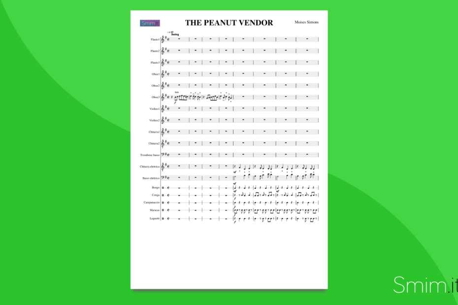 the peanut vendor | partitura gratis per orchestra scolastica