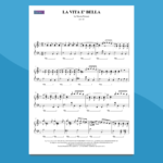 la vita è bella | spartito per pianoforte