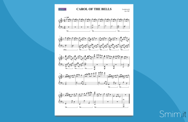 Carol of the Bells | spartito gratis per pianoforte