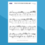 per un pugno di dollari | spartito per pianoforte