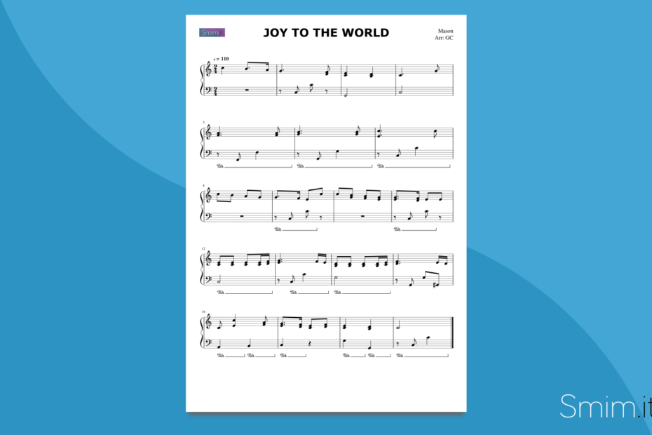 Joy to the World | spartito gratis per pianoforte