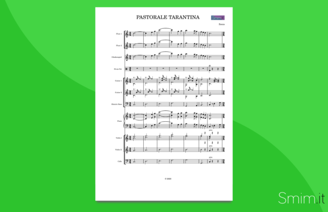 pastorale tarantina | partitura gratis per orchestra scolastica